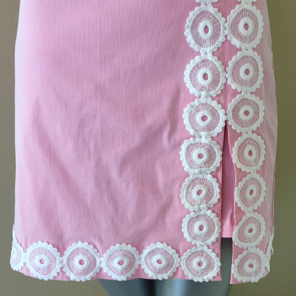 CROWN & IVY | Hello Spring Pink Rage / White Stripe Skort - Picture 4 of 11